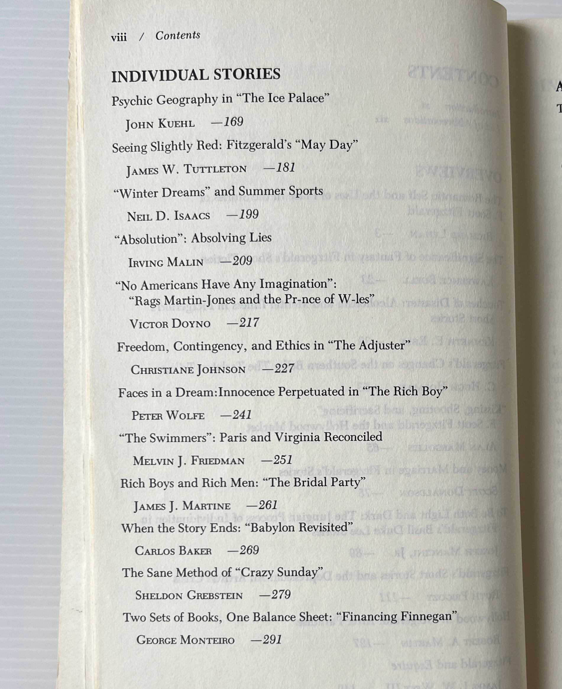 The Short Stories of F. Scott Fitzgerald: New Approaches in Criticism / Jackson R. Bryer / The University of Wisconsin Press