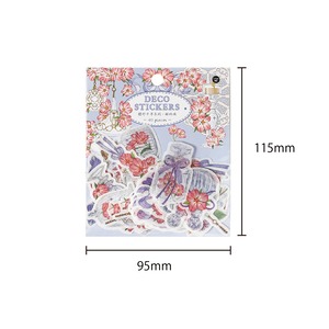 ファンタジック 花束 リース レター素材 メモ装飾 多種類 装飾 花 フラワー ガーデン 春 レター お菓子 スイーツ 花瓶 かわいい おしゃれ  全4種類 40枚 シールアート ステッカー シール デコレーション コラージュ素材 海外  X34
