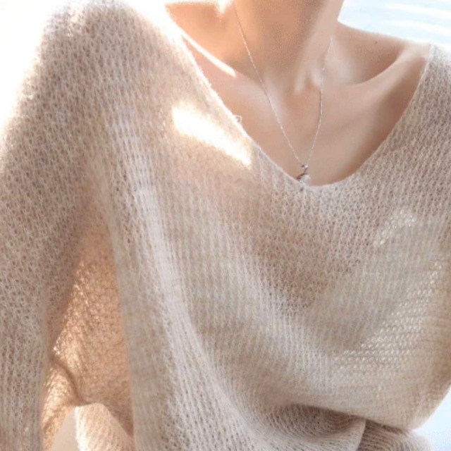 Spring mohair knit sweater【L22SS0123】