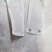 フラダンス 衣装 ワンピース ドレス アロハスタンダード ホワイト系 ALOHA STANDARDS 日本製 ホルターネック シースルー チュールスカート ワンカラー 無地 かわいい 華やか 明るい きれい 上品 白 ハワイアン アロハ フラ ダンス レッスン