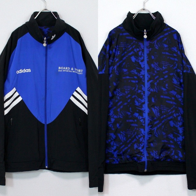 【Caka act2】"80〜90's" "adidas" Reversible Design Loose Vintage Nylon Jacket