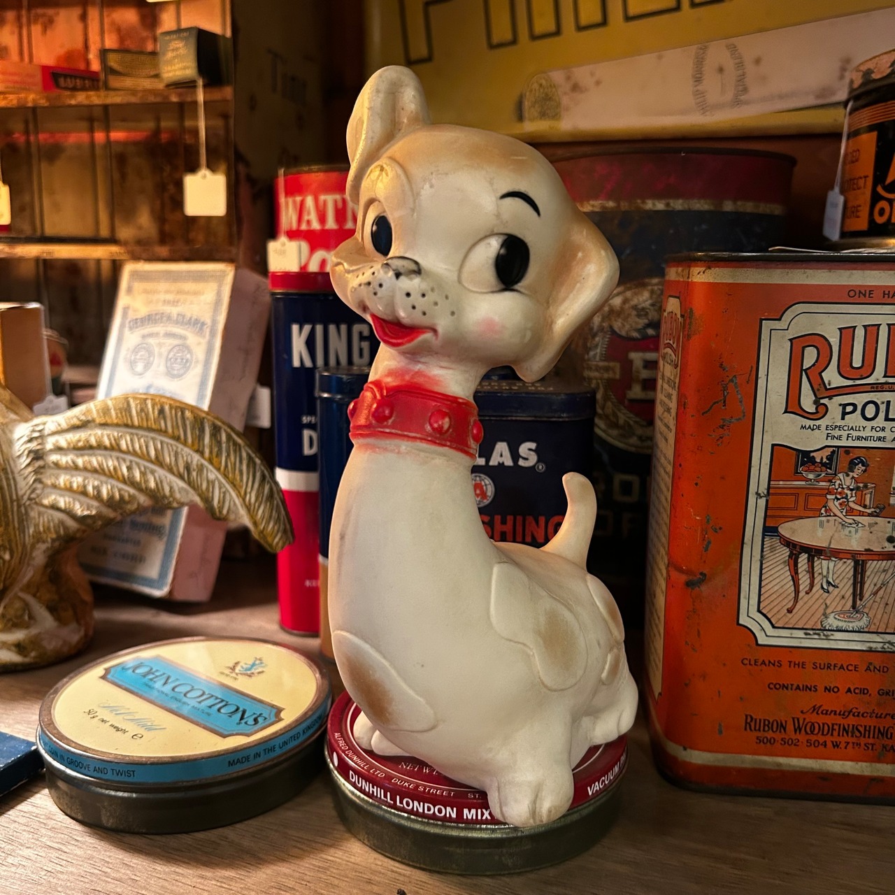 1960s エドワード・モブレー ヴィンテージ 犬 ラバードール EDWARD MOBLEY Long Neck Puppy Rubber Squeak Toy