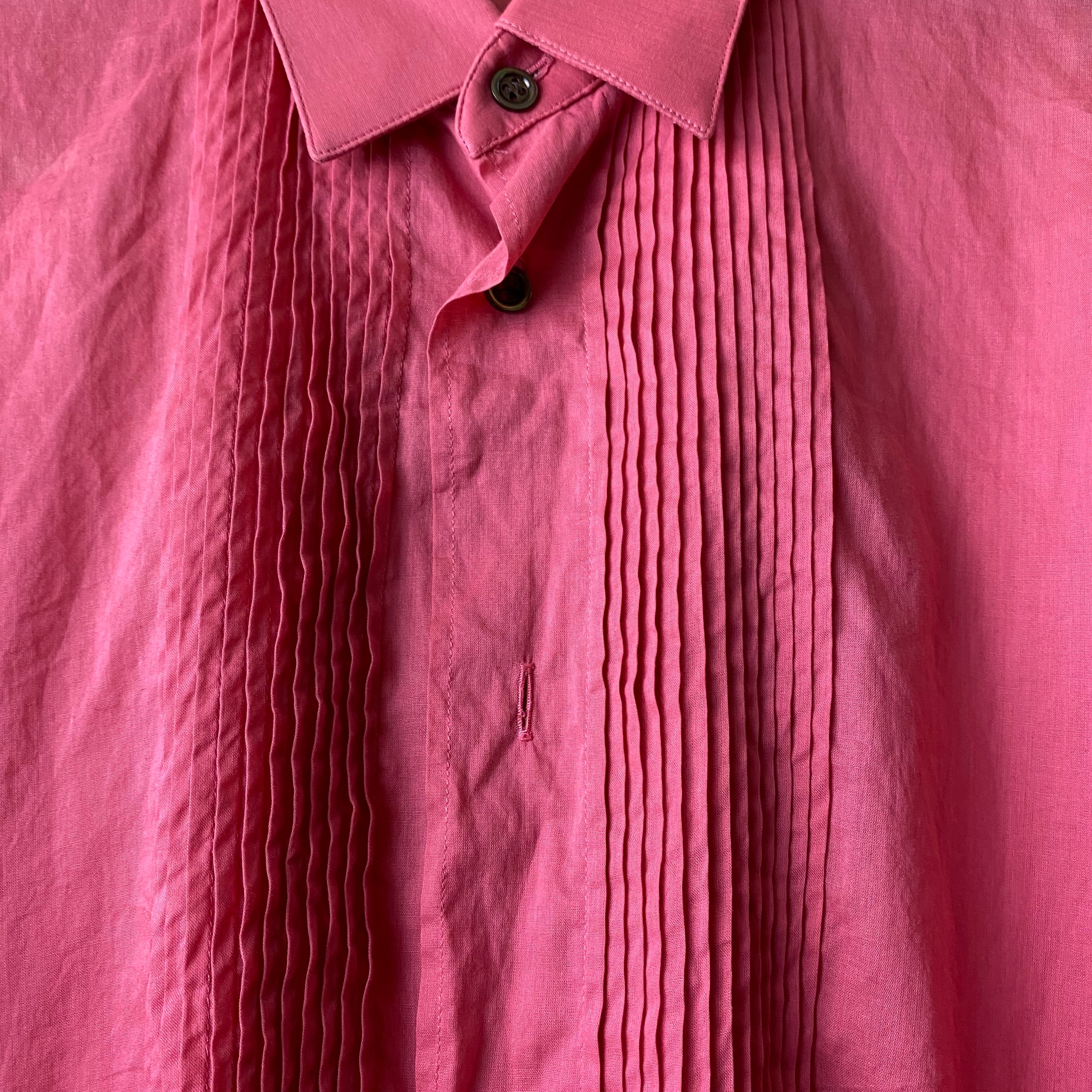 Dior HOMME シャツ ピンク Dior Homme SS05 Pink Semi-Sheer Shirt — scatterbrain archives