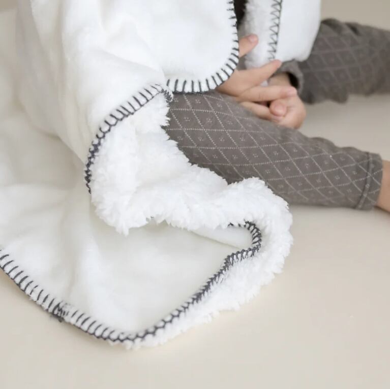 blanco | ダブルボアブランケット ベビー double boa blanket ホワイト