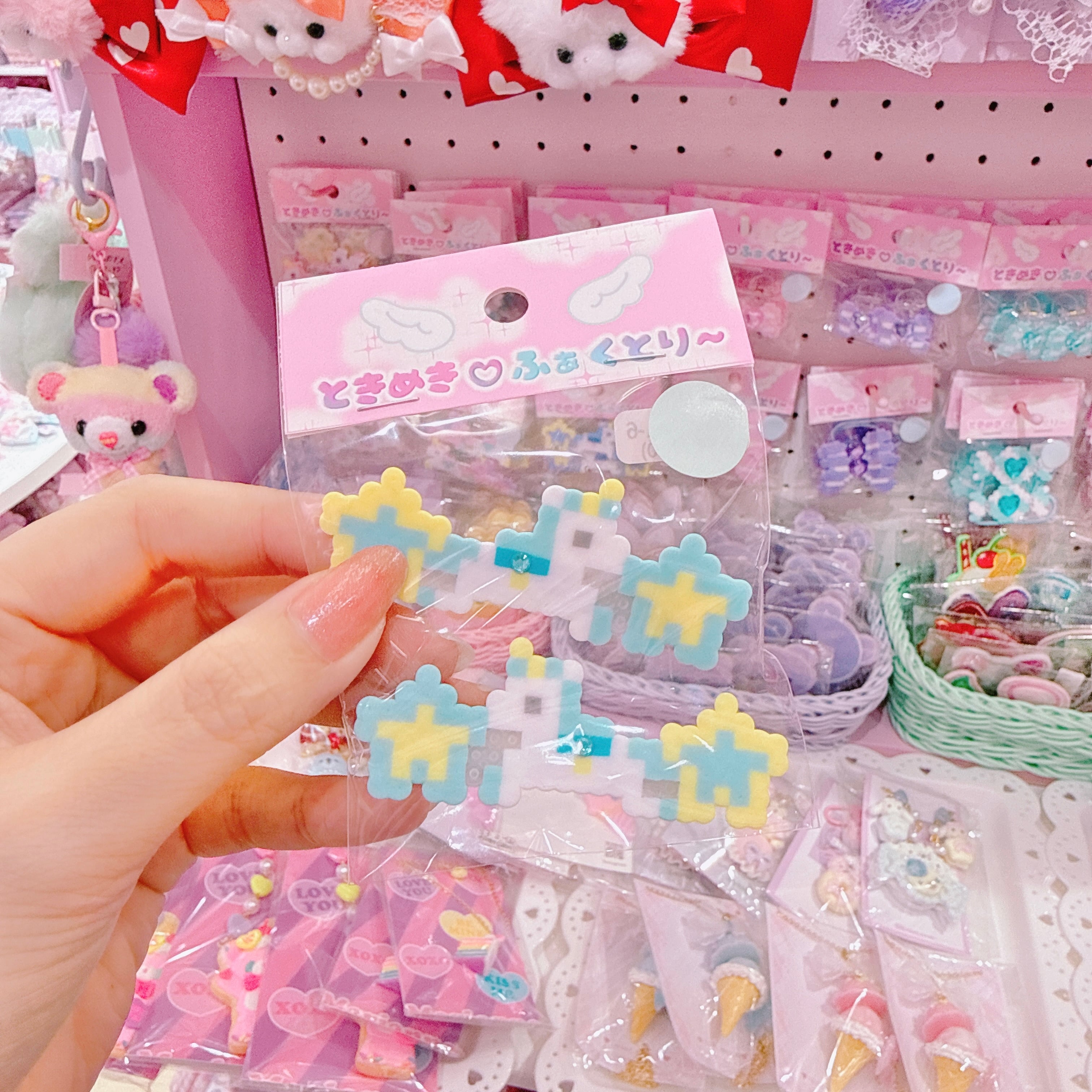 【R1】11-6スターユニコーンツインヘアクリップ