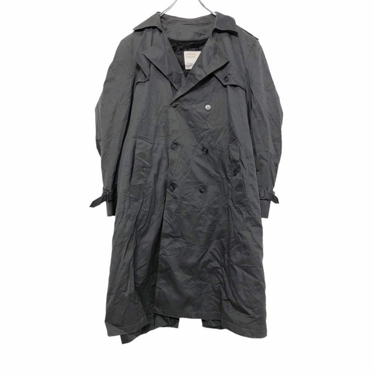 LONDON FOG トレンチ コート 42 XL～ グレー ロンドンフォグ ロング 