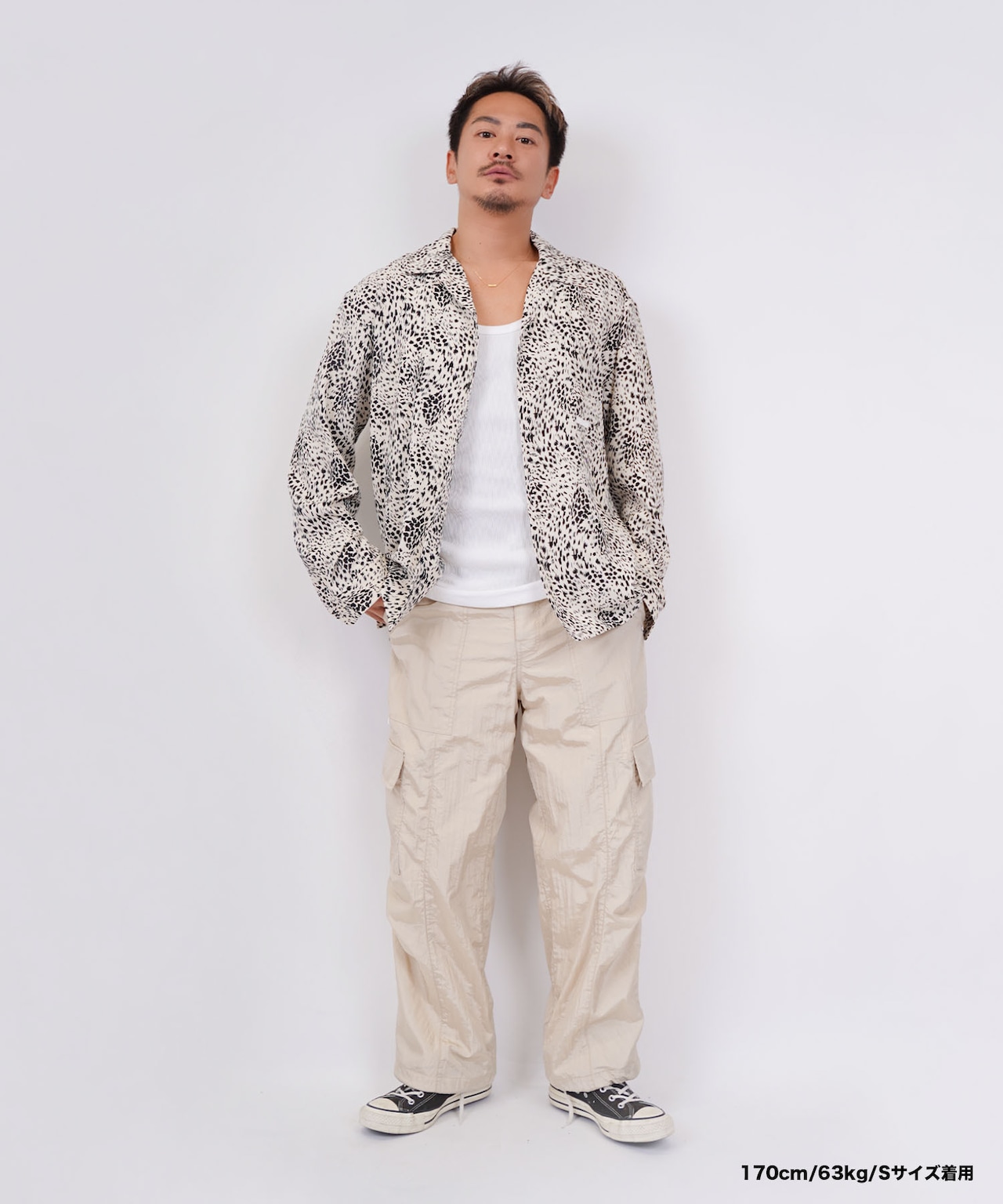 【#Re:room】SATIN NYLON WIDE CARGO PANTS［REP240］