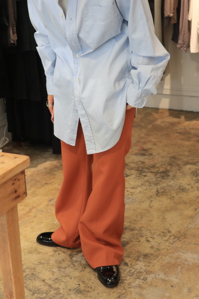 terracotta flare pants