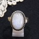 天然石、ムーンストーンのリング フリーサイズ　天然石リング のセール通販　11589R