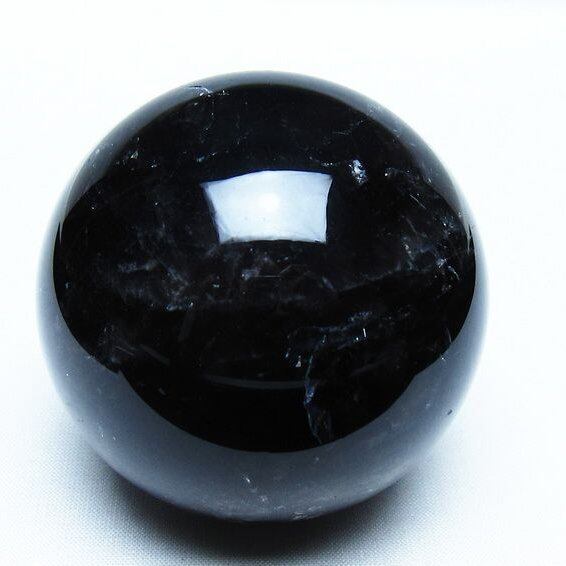 モリオン 黒水晶 丸玉 66mm スフィア 一点物 151-9259