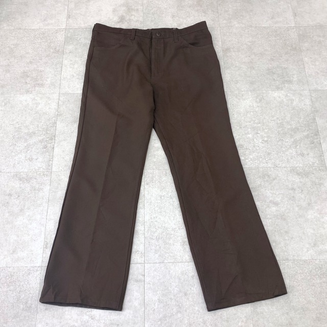 36×30 ラングラー　ランチャー　ランチャードレス　スタプレ　セミフレア　パンツ　スタプレ　ブラウン　茶色