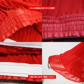 社交ダンス 衣装 スカート レッスンウェア レッド系 無地 シンプル 練習 レッスン プリーツ 上品 赤 ダンス衣装 イベント ステージ パーティー レディース 鮮やか ひらひら ふんわり かわいい プリーツスカート