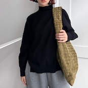 yawamochi high gauge design knit/black