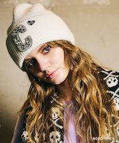 デコレートロゴニットビーニー (WHITE) CQ-47533