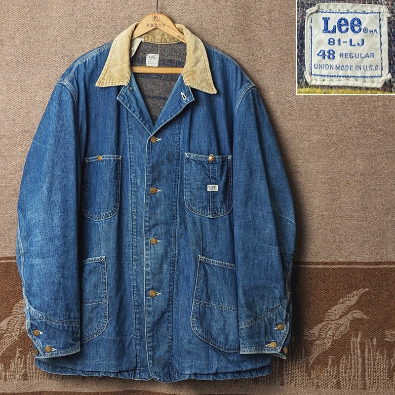 実際平置きで60's Lee 81-LJ  denim coverall　vintage