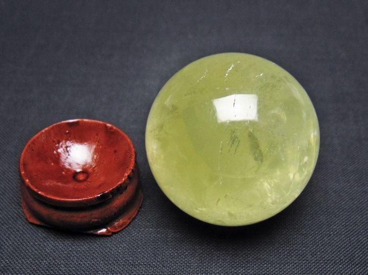 シトリン 丸玉 34mm シトリンクォーツ スフィア 一点物 141-7790