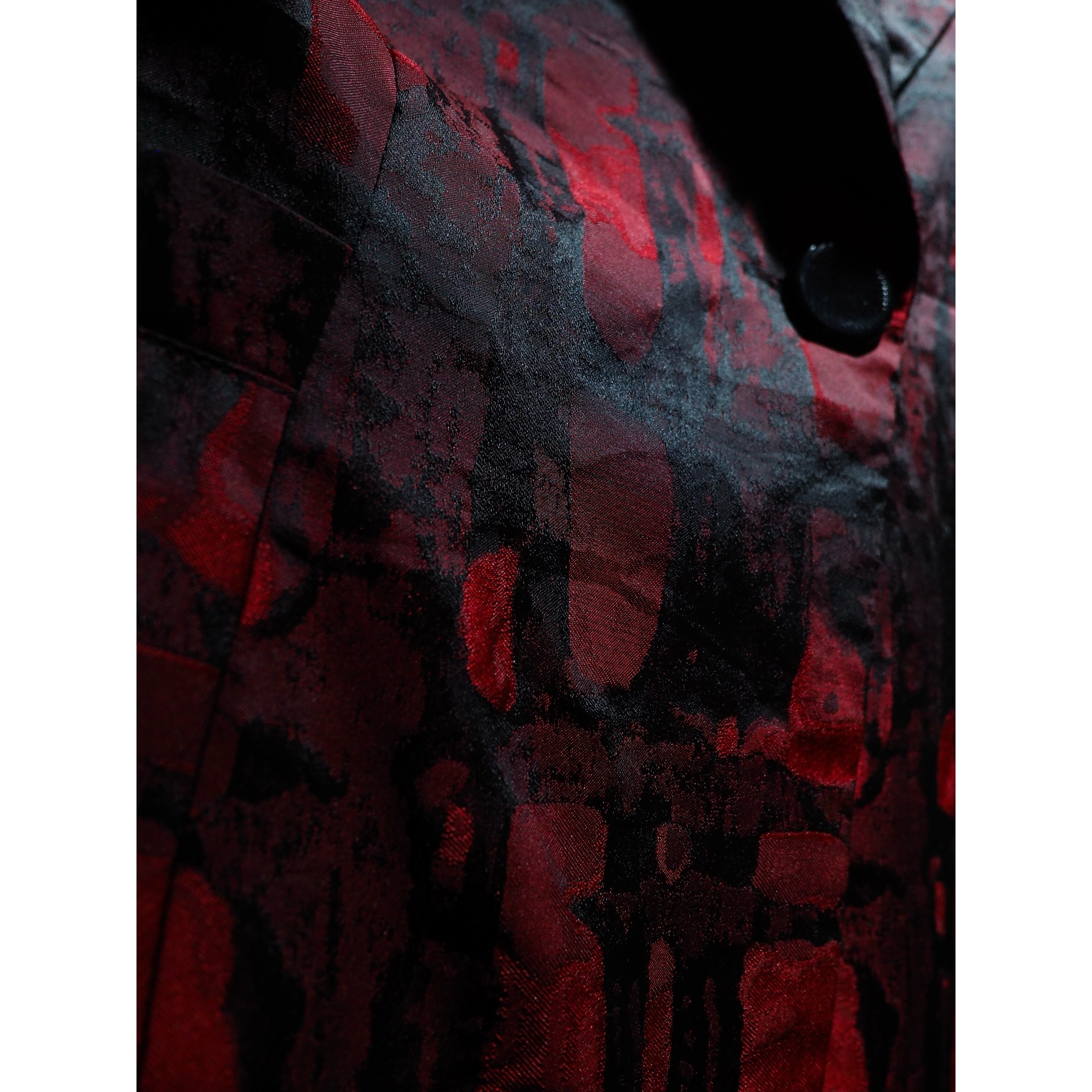 Scale reptiles gross Embossed vintage loose Tailored jacket