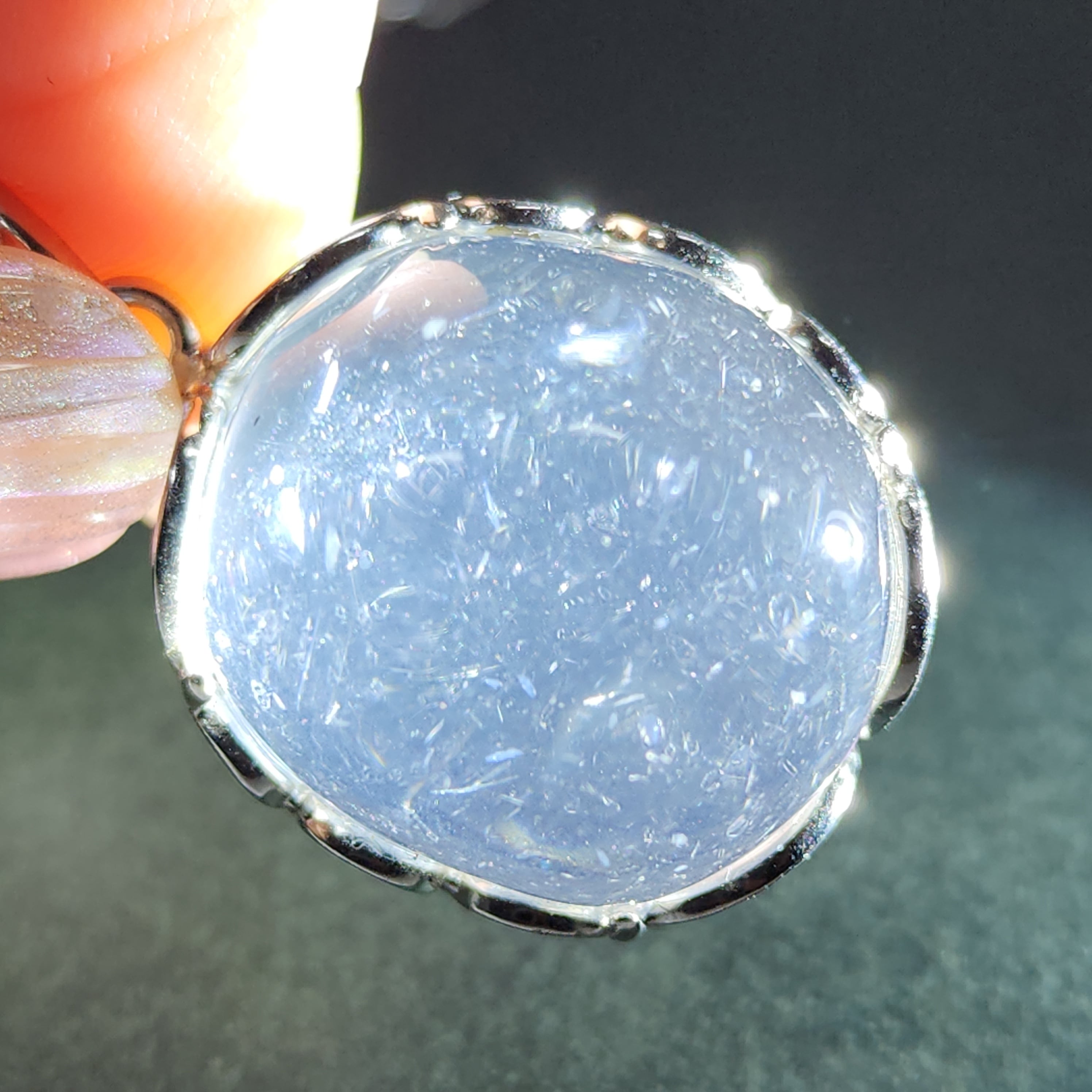 マイカインスタークォーツペンダントマイカインスタークォーツネックレス