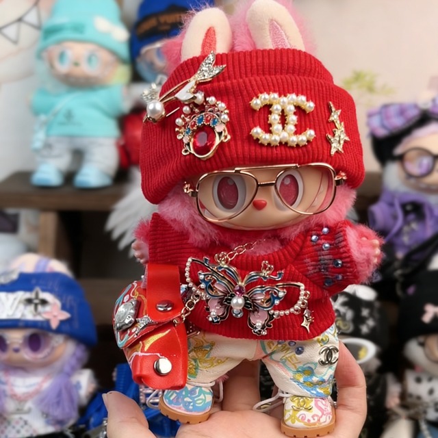 優雅な蝶の舞う、軽やかで豪華な世界。ラブブ THE MONSTERS 全高級モデルコレクション 15-17cm 繊細造型 Labubu V1~V3 全シリーズサイズ 高品質 繊細 コレクション