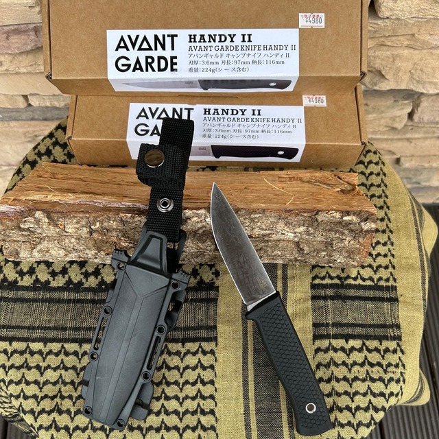 【  AVANTGARDE　＜ アバンギャルド ＞  】『 AVANTGARDE KINFE HANDY II ＜ アバンギャルド キャンプナイフ ハンディⅡ ＞　』AGknifehandyMsil2