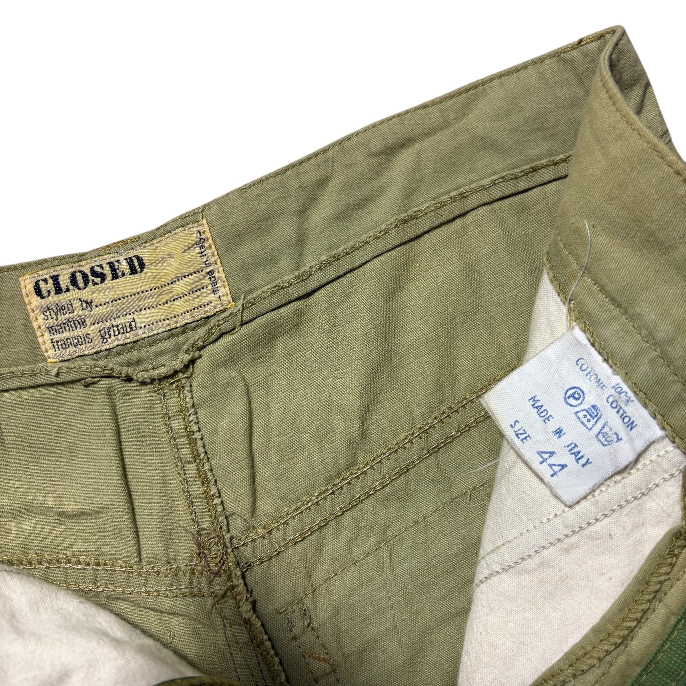 vintage 1980's CLOSED by MARITHE FRANCOIS GIRBAUD cotton zip pants