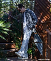 【#Re:room】SIDE LINE PIPING SWEAT TRACK PANTS［REP238］