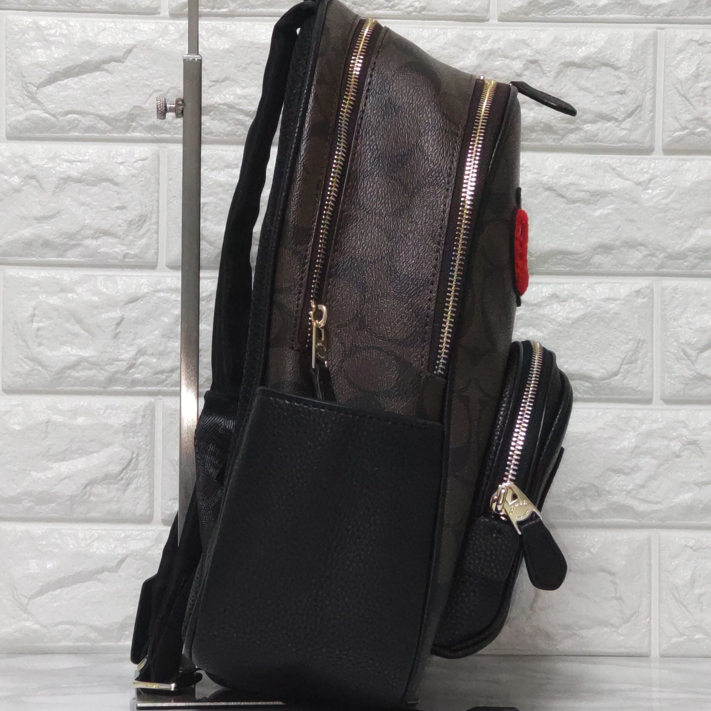 COACH コーチ スヌーピー コラボ リュック ブラウン ワッペン 未使用 