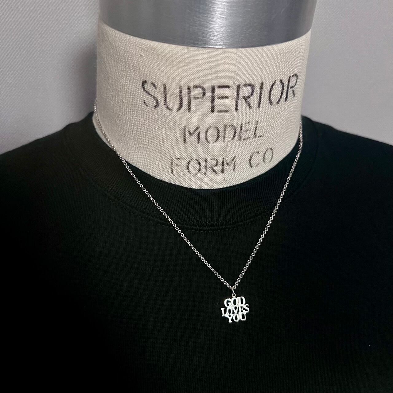 VINTAGE TIFFANY & CO. GOD LOVES YOU Charm Necklace Sterling Silver