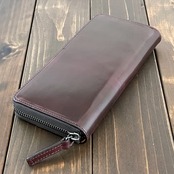 HORWEEN シェルコードバン 長財布 バーガンディ