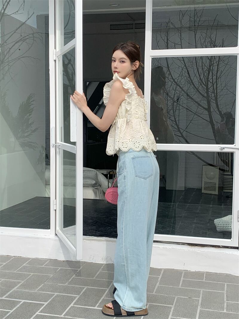 エプロン風 フリル ノースリーブ フレア ブラウス トップス レディースファッション Choice 31 レディースファッション通販