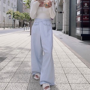 Front cross widedenim /Light blue(5月下旬〜6月上旬頃発送予定)