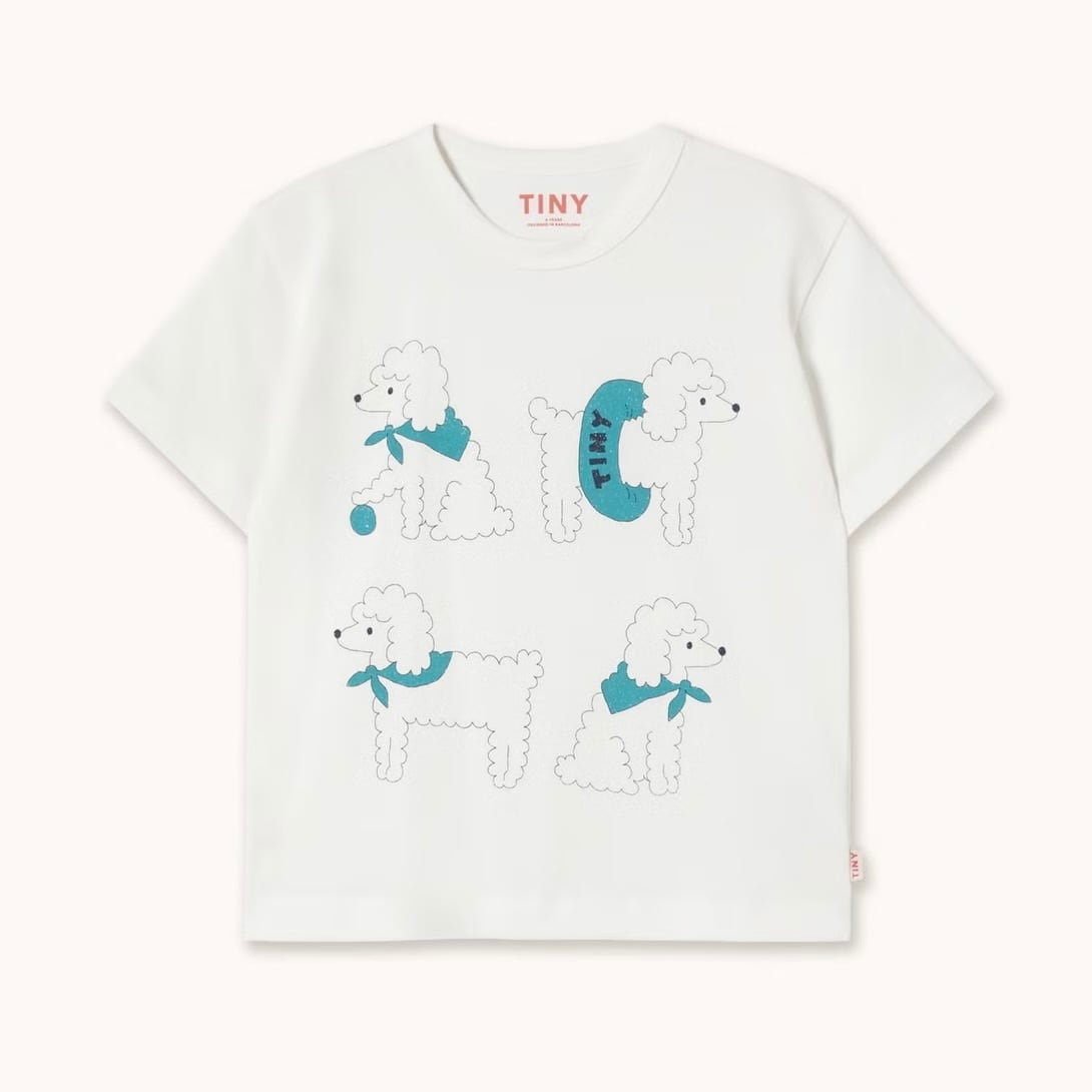 TINYCOTTONS / POODLE GRAPHIC BODY - off white | monchou