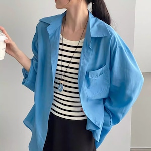 loose-fit shirt & camisole set 14328