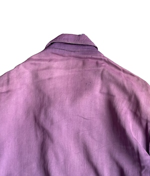 Vintage 50s gabardine jacket -Purple-