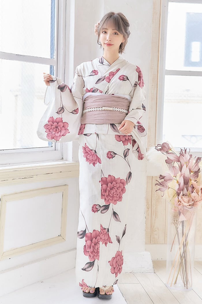 着物・浴衣 PORTER 浴衣4点セットローズダリア Y4-58 | ANDESIR【アンデジール】（andante