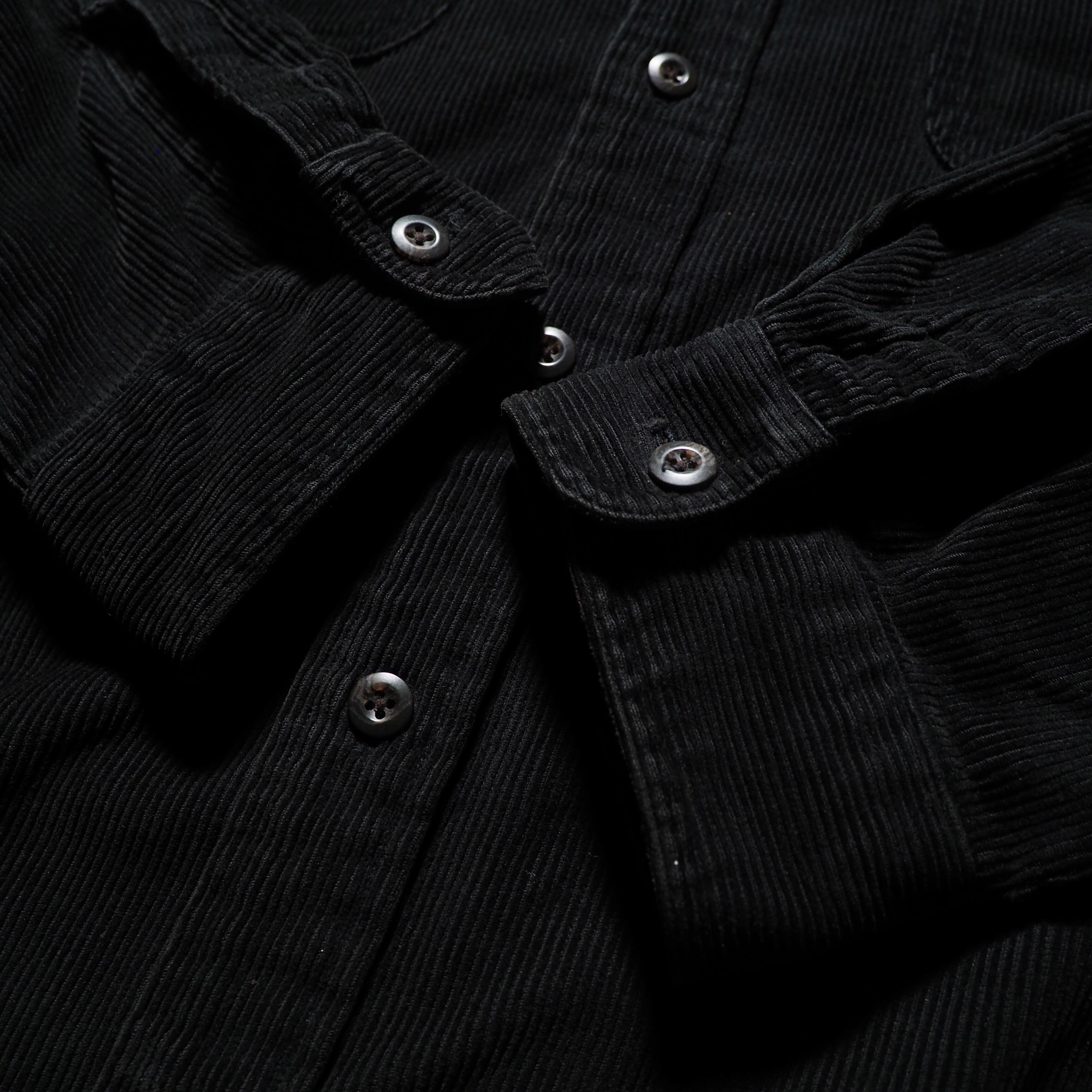 1990s ” POLO SPORTS RALPH LAUREN ” vintage loose Black corduroy shirt
