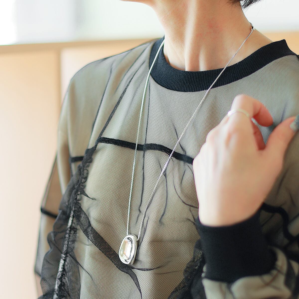 Nothing And Others (ナッシングアンドアザーズ) オーガニックヘッド ワントップネックレス Bumpmotif Necklace