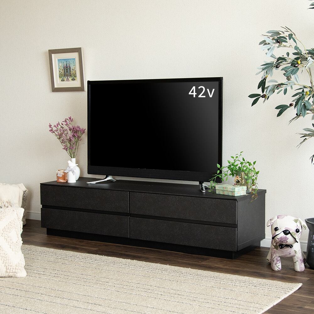 ハンドメイド テレビ台140 ブラウン 140 ハンドメイド・手芸 テレビ