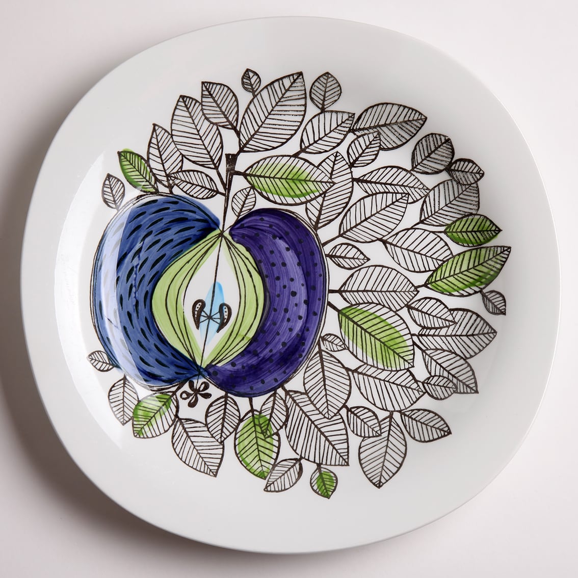 Rorstrand ロールストランド Eden ヴィンテージ・エデン 244mm角皿 - 1