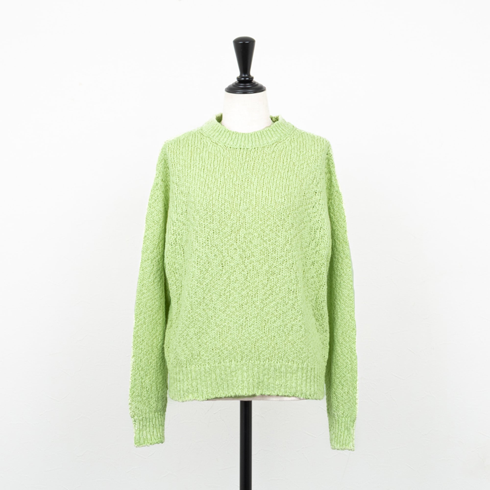 EMMACULATE／エマキュレイト】スラブヤーンクルーネックプルオーバー