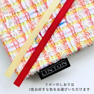 【早期限定価格30％OFF】【2026ダイアリー】Diary LINTON（リントンツイード）生地使用　特別仕様シリーズ　オレンジイエロー×ミックスカラー