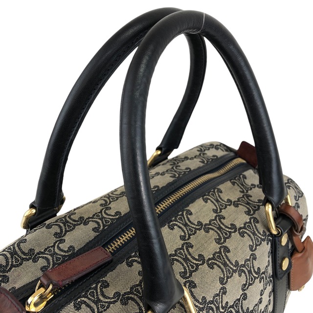 CELINE セリーヌ ブラゾン ボストンバッグ グレー キャンバス ミニボストン vintage ヴィンテージ オールド pbak3d
