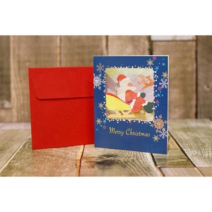 クリスマスメッセージカード(サンタクロースミニ)/クリスマス雑貨/浜松雑貨屋　C0pernicus