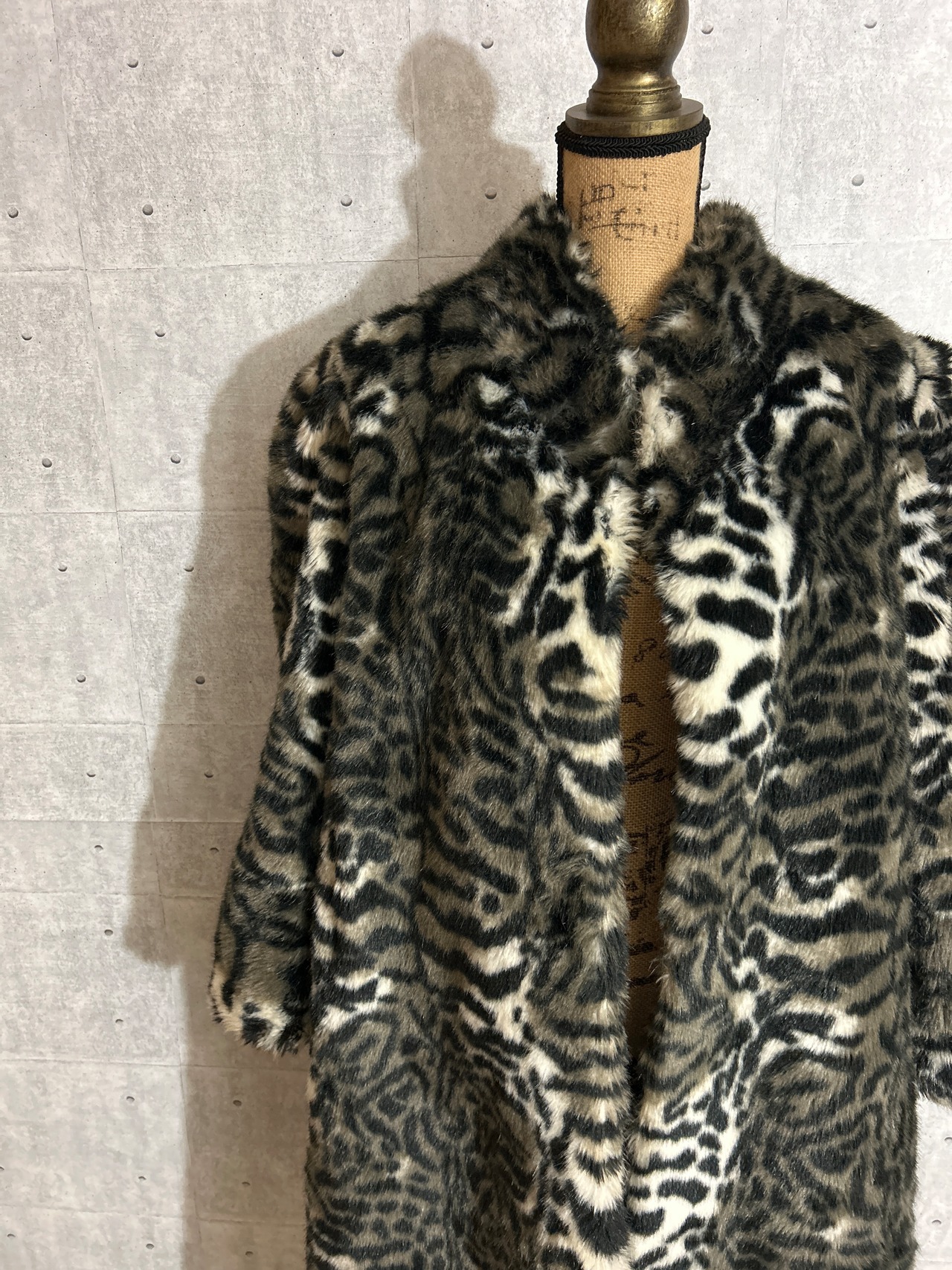 フランス製 sylvia dorante レオパード ファーロングコート