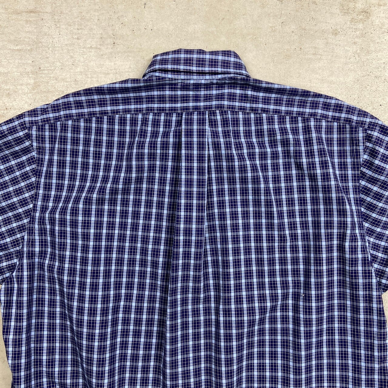 LAUREN Ralph Lauren ラルフローレン ロゴ刺繍 半袖チェックシャツ