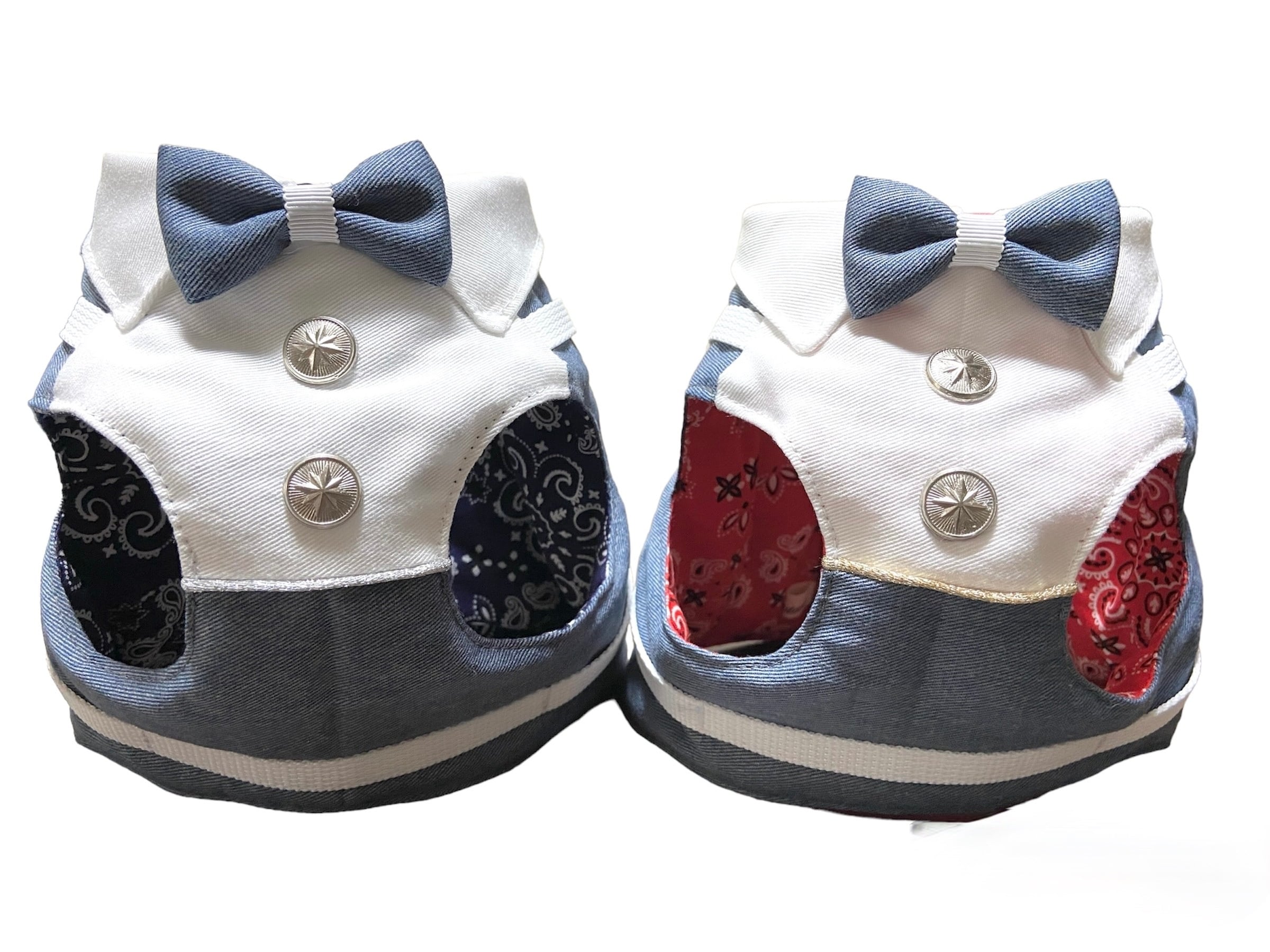 Dog★CATハーネス【PAISLEY - BULL/RED】