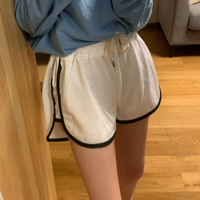 パンツ スプリングルーズショーツ カジュアルハイウェスト薄手 春物 ブルマー 試着室51566042772