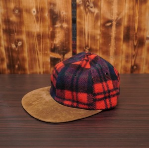 quaker marine supply ウール　レザー　キャップ　L