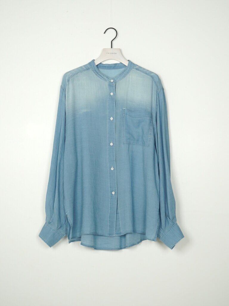 【12/上旬〜中旬入荷次第お届けのご予約】 CHIGNON/シニヨン シアーデニムボリュームBL 1566-677NH