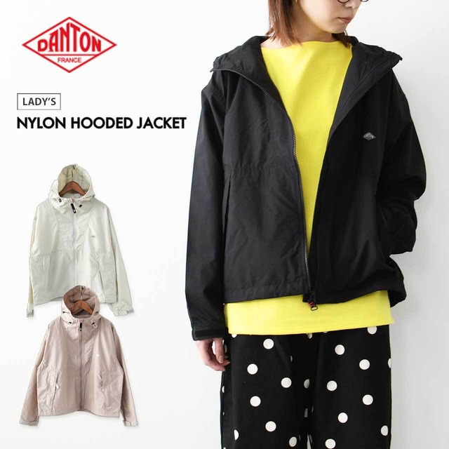 DANTON [ダントン] W NYLON HOODED JACKET [DT-A0674SNY] ナイロンフードジャケット・フードジャケット・ナイロンジャケット・ショート丈・春ジャケット・LADY'S [2026SS]